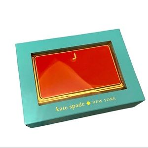 NIB Kate Spade Card Case - Initial J